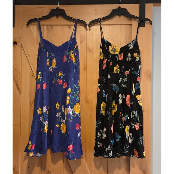 Lot of 2 Old Navy Cami Mini Dress Size L  Floral Smocked A-Line Sleeveless - Picture 2 of 16